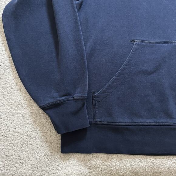 Notre Dame Hoodie Mens Medium Adidas Blue Vintage Embroidered Fighting Irish - Picture 9 of 12